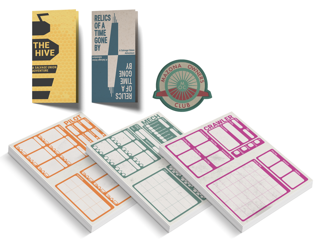 Salvage Union Starter Set Asset Pack & Engineering Guild Patch Reveal
