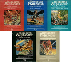 A comparative history of Dungeons and Dragons - BECMI 1983