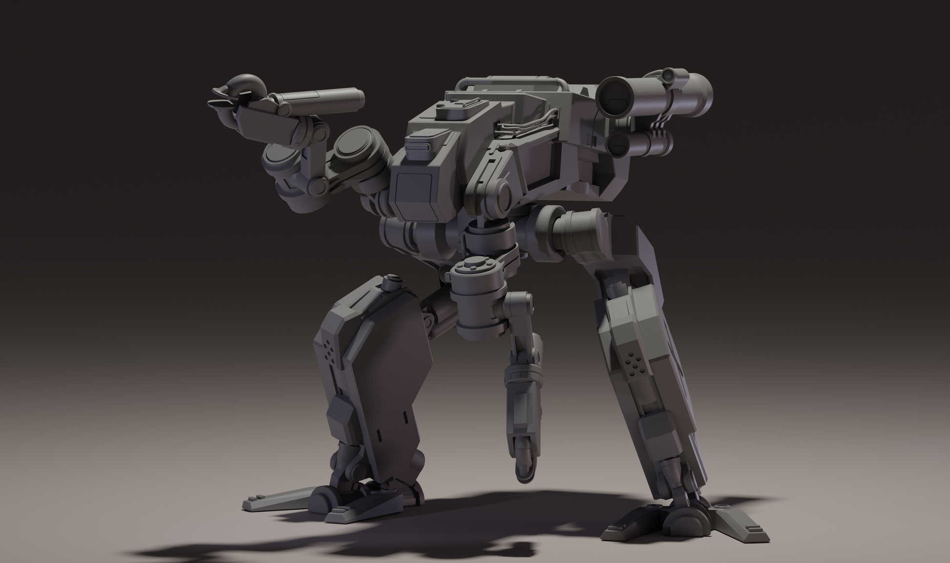 Magpie Mech Miniature STL