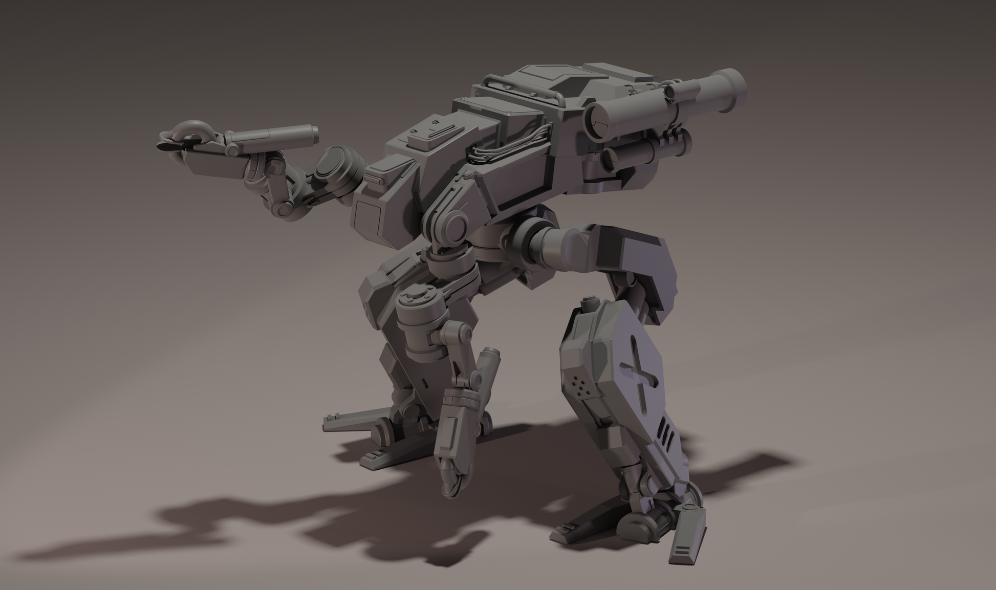 Magpie Mech Miniature STL