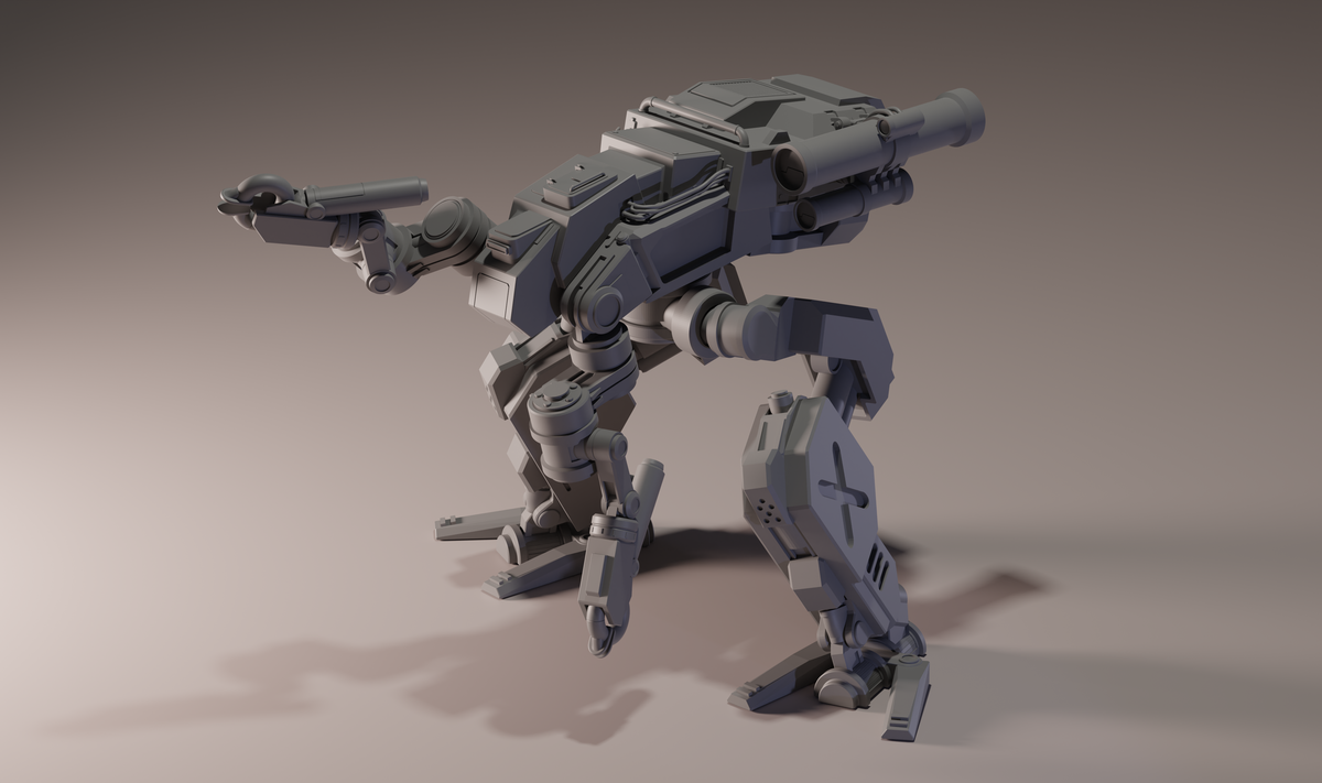 Magpie Mech Miniature STL
